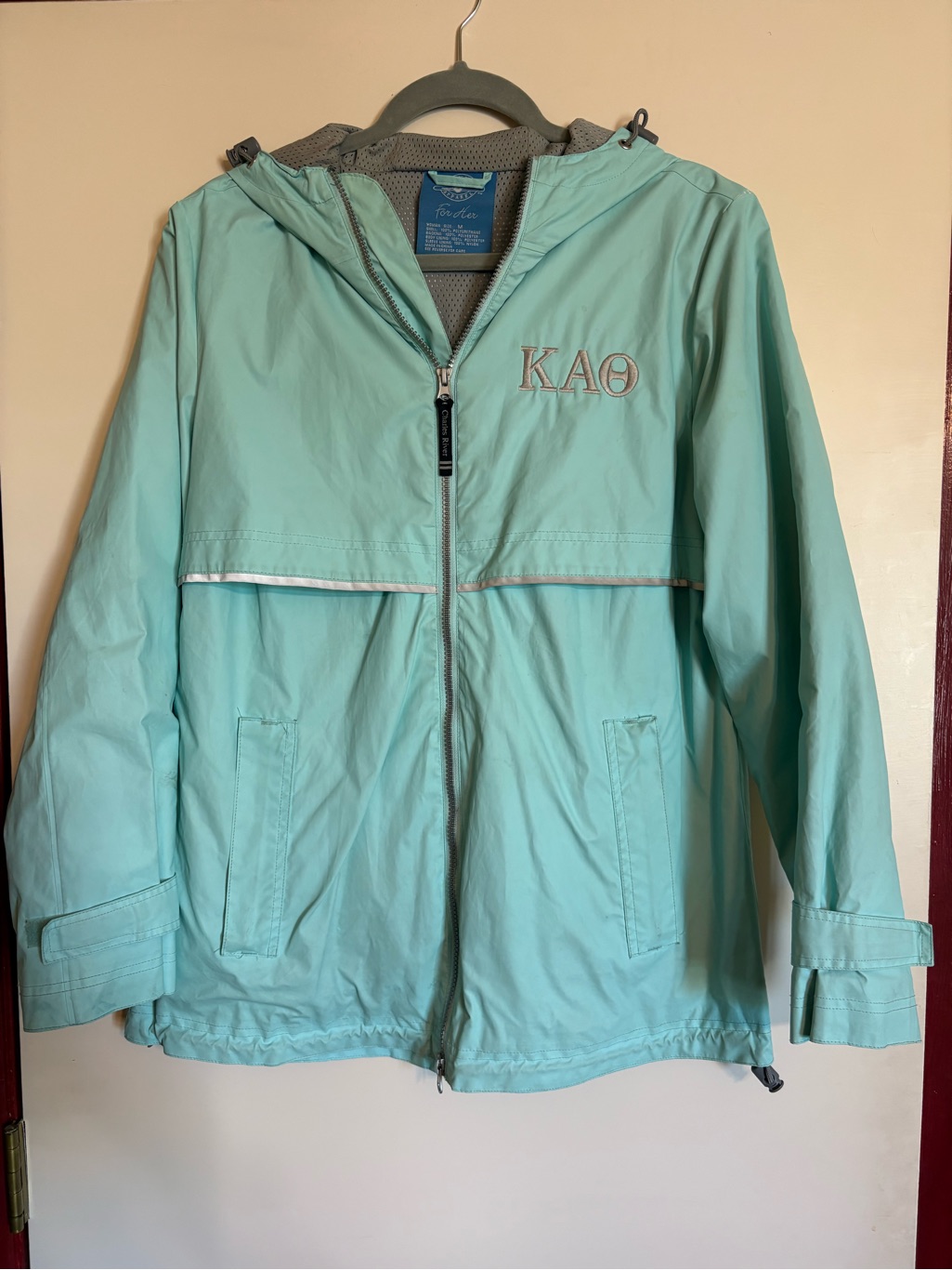 Kappa Alpha Theta Raincoat - Medium